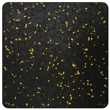 Piso de Borracha Estrelado Amarelo