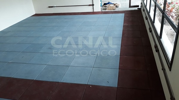 Piso de borracha Academia